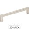 Elements of the 128 mm Center-to-Center Satin Nickel Square Stanton Cabinet Bar Pull 20PK 625-128SN-20 - alternate 1